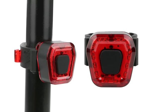 Zadné svetlo na bicykli 14 viedlo pre bicykel červené svetlo silné zadné usb batérie