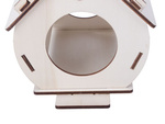 Birdhouse koka birdhouse ligzdošanas kaste montāžai krāsas diy