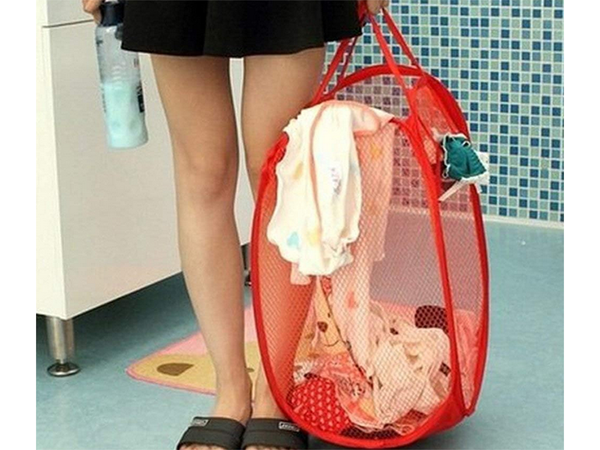 Cesto de ropa plegable para juguetes gran contenedor de almacenamiento asas