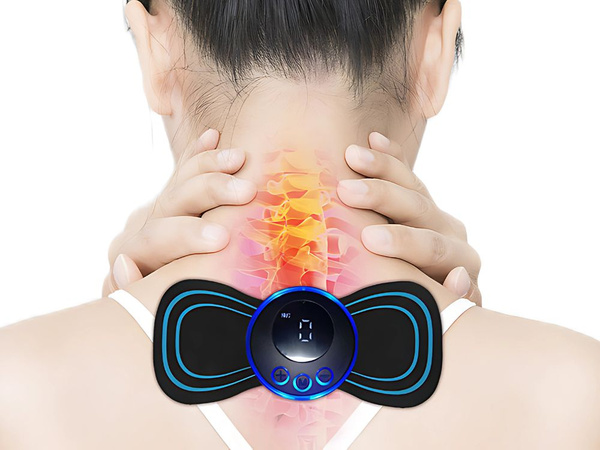 Elektrostimulátor pro břišní svaly krku mini ems massager 19 úrovní