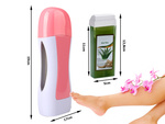 Depilation kit heater wax roll strips