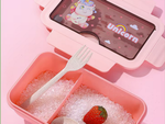 Lunchbox frühstücksbehälter für die schule trennwände besteck