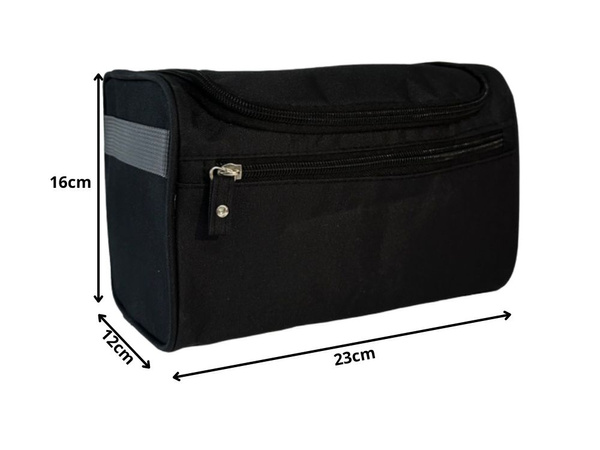 Geantă cosmetică de călătorie ogranizer cu cârlig bărbați impermeabil femei negru
