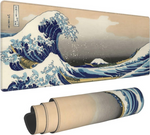 Grand tapis de souris pour bureau 90x40 big wave