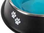 Anti-slip metal dog bowl large 1l