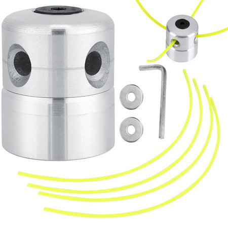 Aluminium vein head for brushcutters petrol trimmers grass trimmer vein