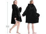 Teplá mikina oversize deka xxl 2v1 hrubý fleece