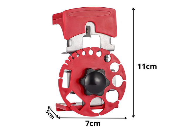 Hand-held cable stripper with adjustable cutting action