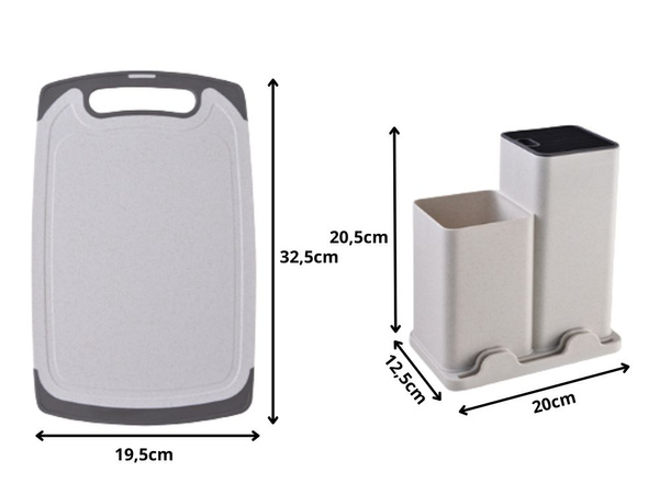 Set de 12 cuțiți de bucătărie cu utensile și suport pentru cuțiți cu tavă de tăiat