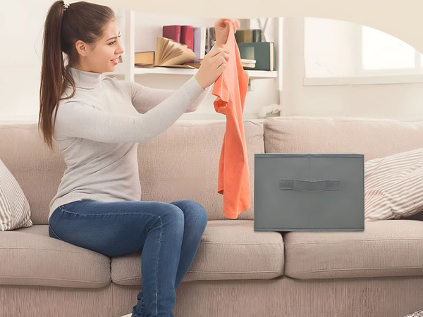 Drabužių organizatorius apatinių kelnių stalčius drabužių spinta kojinės pilkos spalvos