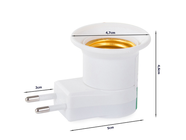 Adaptér žiarovka adaptér spínač 230v e27