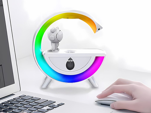 Humidificador con altavoz bluetooth led astronauta usb mist rgb