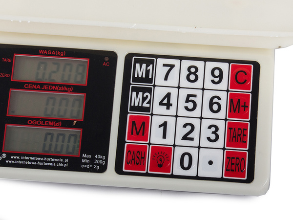 Elektroniline kalkulatsiooniline kaalu 40kg 2g