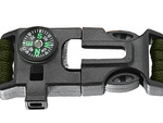 PULSERA DE SUPERVIVENCIA PULSERA 5EN1 BRÚJULA PEDERNAL CUCHILLO CUERDA PARACORD