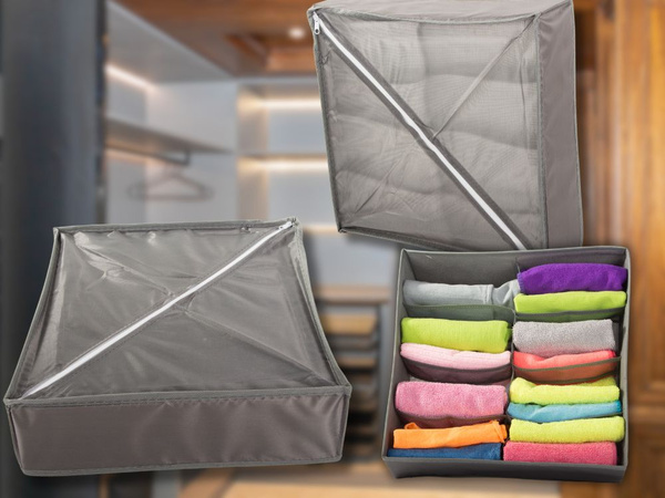 Organizador de ropa interior para cajón de armario 8 compartimentos