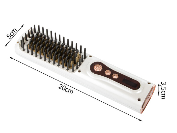 Brosse a lisser les cheveux 2in1 electrique sans fil