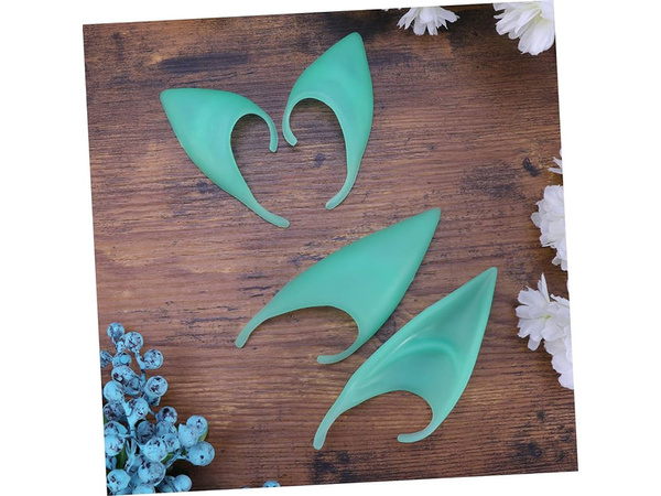 Mākslīgās rūķu elfu ausis, kas spīd