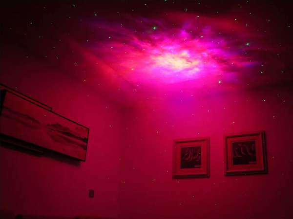 Proyector de estrellas astronauta galaxia luz nocturna cielo laser led mando a distancia