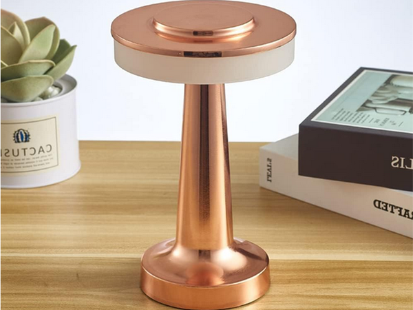 Nakts gaismas galda pieskārienu lampa 3 soļu guļamistabas lampa bezvadu