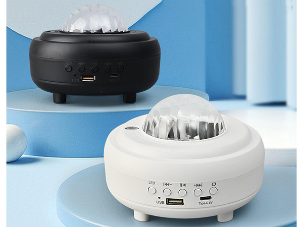 Lampe de nuit led projecteur d'etoiles projecteur aurora sky enceinte bluetooth