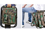 Silla de pesca con mochila bolsa plegable 3en1