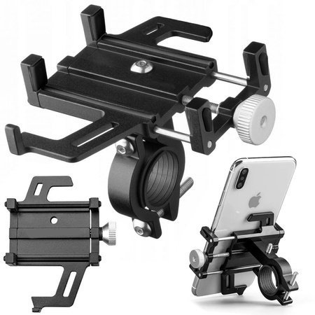 Sturdy bicycle mount for phone phone clip secure grip