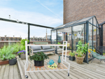 Wooden flowerbed for potted flowers two-storey shelf on wheels terrace