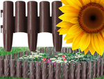Vallado de jardín palisada 215cm 8 elem.