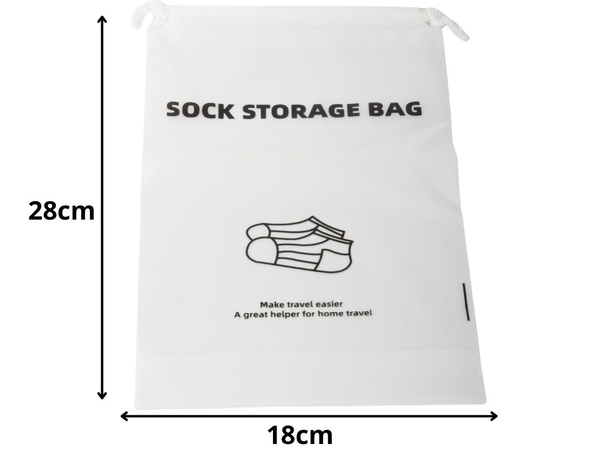 Bolsa de viaje para calcetines organizador de avión impermeable para viajes