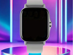 Reloj inteligente para mujer y hombre con correa de goma, Bluetooth, llamadas, color gris
