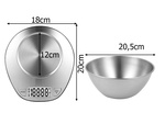 Aparat electric de bucătărie cu balanță metalică digitală de precizie 5kg/1g