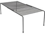 Étagère en métal largeur réglable extensible pour organisateur de cuisine noir