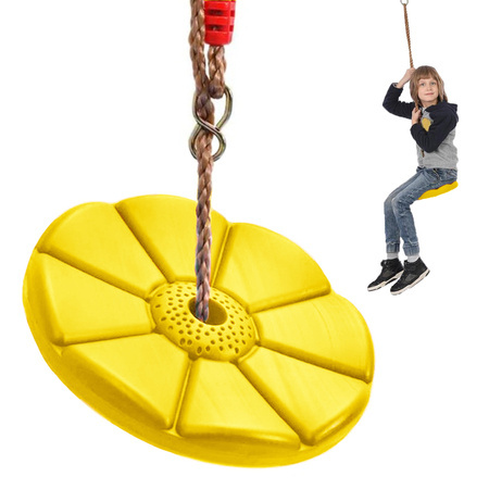 Children's garden swing flower disc circular