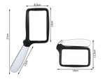 Povečevalno steklo 3x z led osvetlitvijo