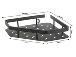 Bathroom corner shelf for shower loft pendants