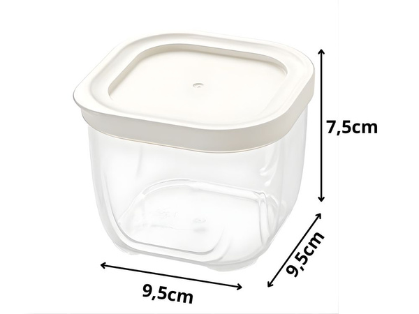 Posoda za hrano s pokrovom, zaprta kuhinjski organizator 500 ml 0,5 l