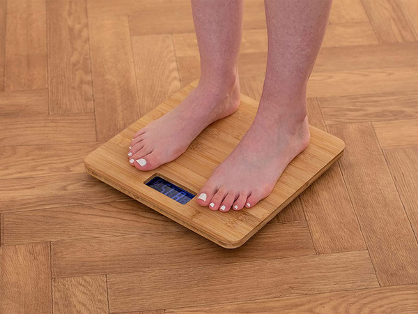 180kg elektroniskās bambus digital bathweight lcd temperatūras skalde