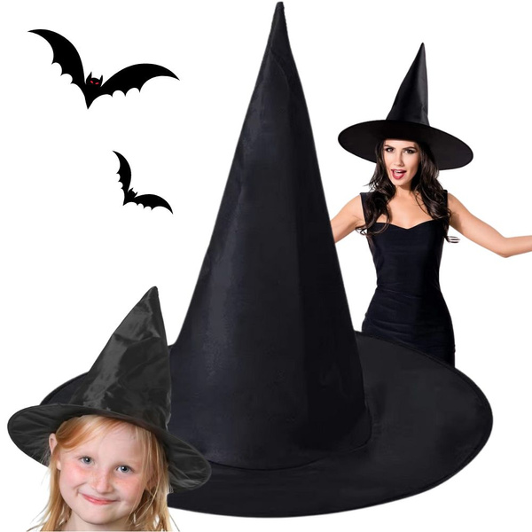 Čarodejnícky klobúk halloween kostým čarodejnice čierny