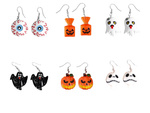 Halloween uhani halloween stranka duh duh buča sladkarije oko