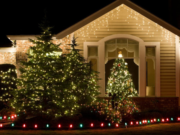 Sapin de noël intérieur blanc chaud 500 leds 7 programmes
