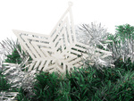 Arbre de noël étoile arbre de noël top incassable blanc