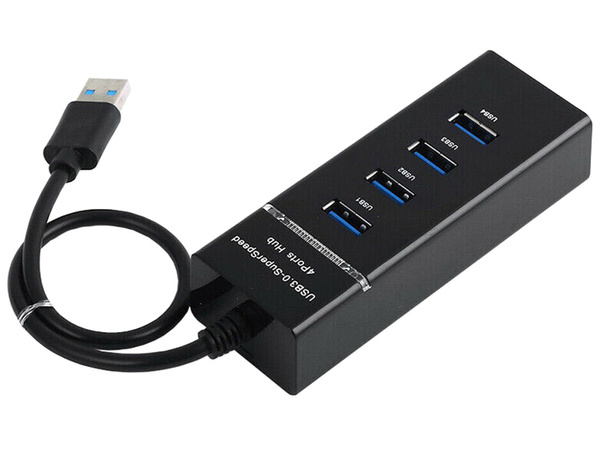 Rozbočovač usb 3.0 rozdeľovač portov 4 portový rozdeľovač adaptér adaptér