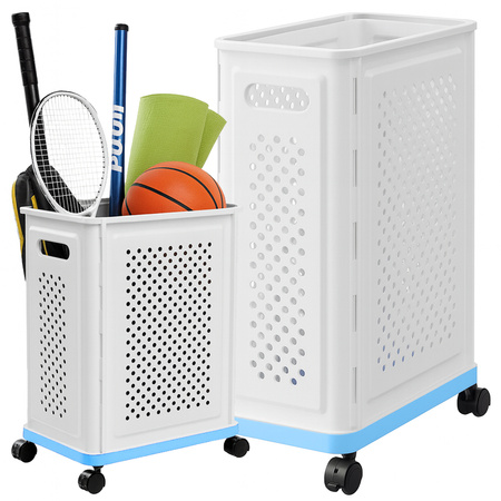 Wheeled basket for laundry, underwear, toys, storage, spacious
