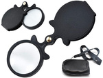 Folding magnifying glass pocket mini case lanyard
