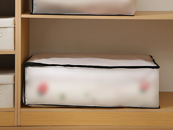 Organisateur de literie poubelle de vêtements housse de couverture housse à fermeture éclair xl