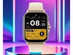 Inteligentné hodinky pre ženy a mužov s gumovým remienkom, športové, Bluetooth, volania, zlaté