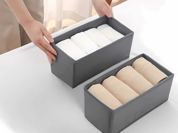 Organisateur de soutien-gorge sous-vêtements chaussettes vêtements tiroir armoire gris