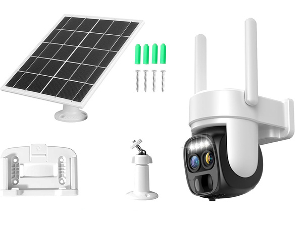 Kamera solarna wifi ip zewnętrzna obrotowa wifi zoom detektor ruchu ip66