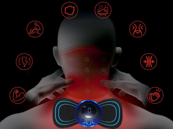 Elektrostimulátor pro břišní svaly krku mini ems massager 19 úrovní