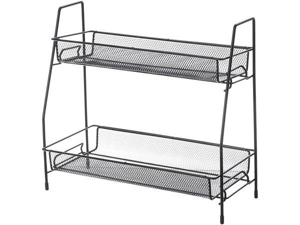 Estante de cocina organizador de cocina de pie especiero loft de dos niveles